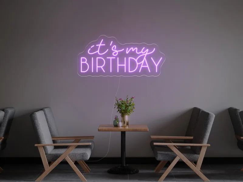 It`s My Birthday - Insegne al neon a LED